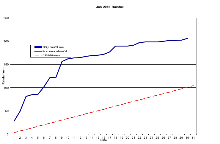 Jan 2016 Rainfall 