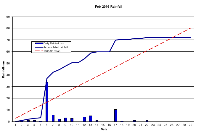 Feb 2016 Rainfall 